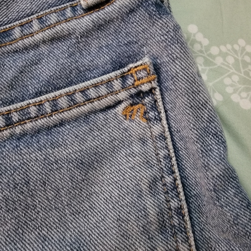 Madewell Blue Jean Shorts Cut-Off Style - Picture 7 of 8